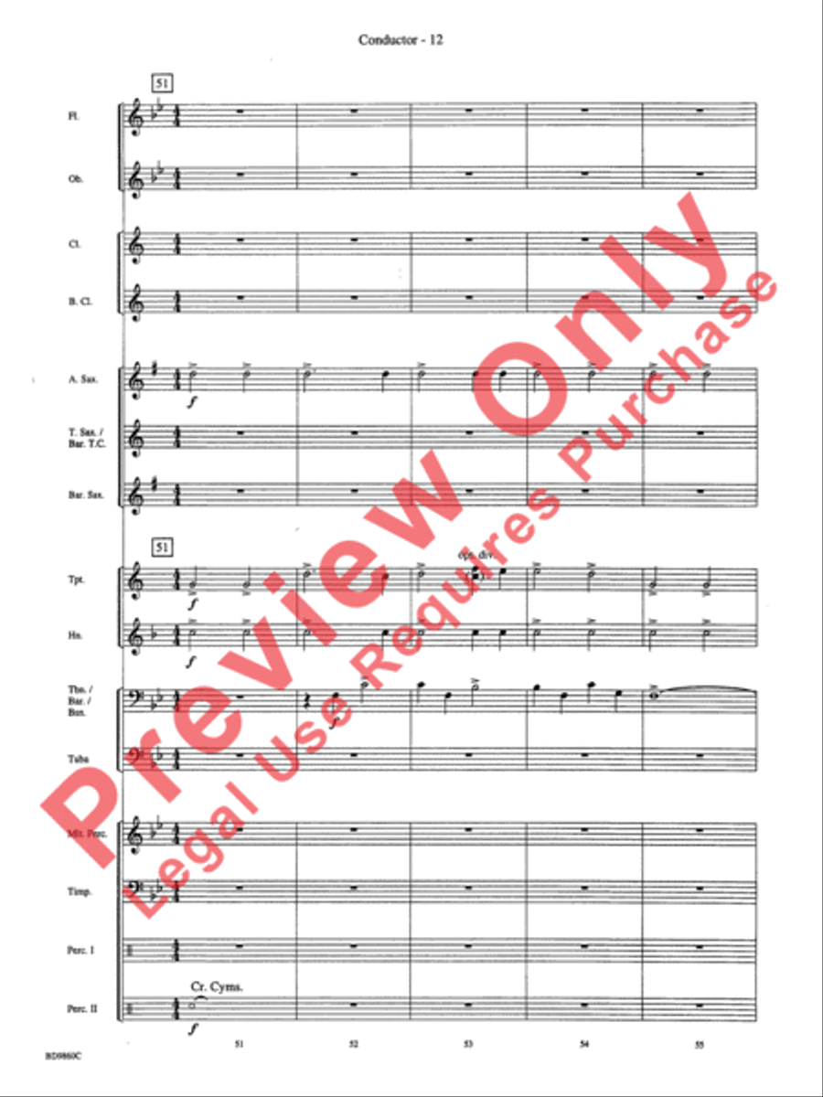 Quintilian Concert Band scores gallery preview page 14