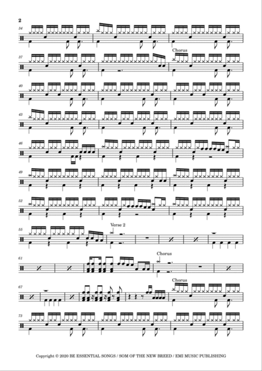 Echo Drum Set scores gallery preview page 2