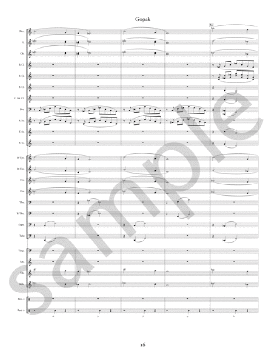 Gopak Concert Band scores gallery preview page 19