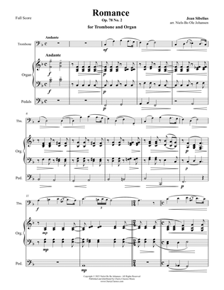 Romance for Trombone and Organ, Op. 78, No. 2