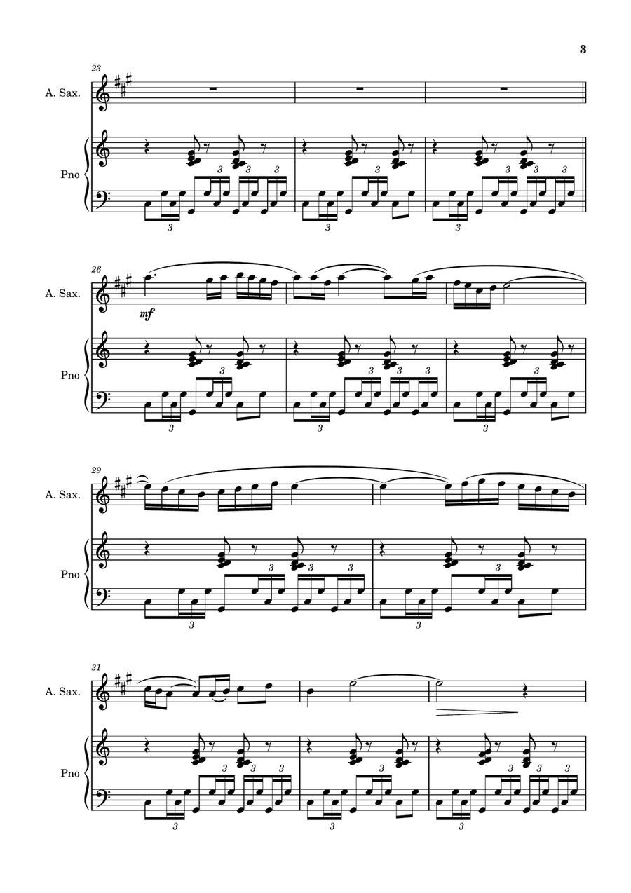 Bolero (Ravel) + Mp3 Playback and Demo + Solo and Piano Parts Alto Saxophone scores gallery preview page 4