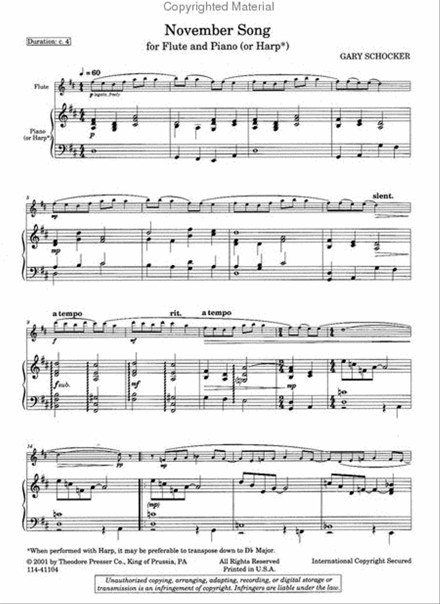 November Song Chamber Music scores gallery preview page 2