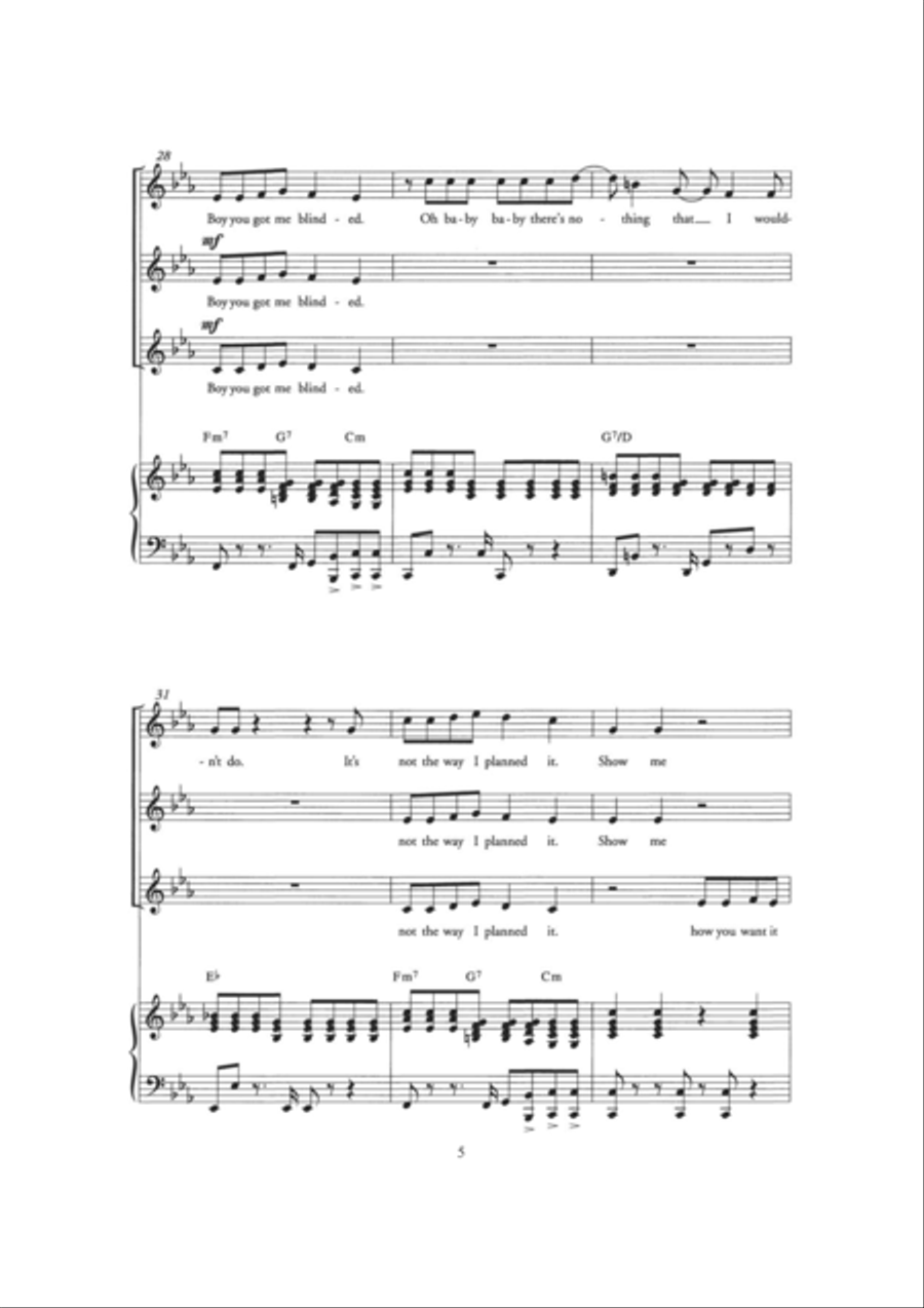 ...Baby One More Time (Arr. Berty Rice) Choir scores gallery preview page 5