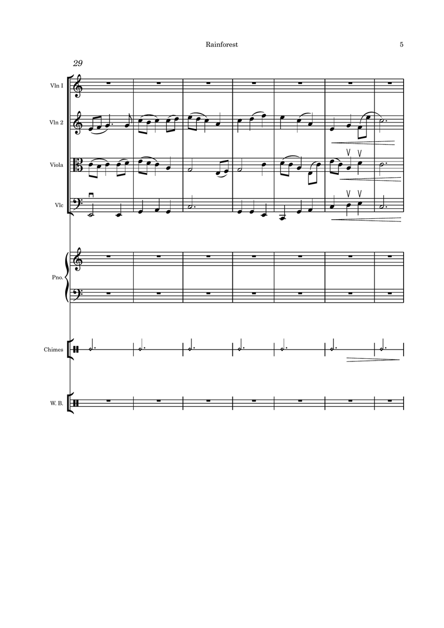Rainforest Piano Quintet scores gallery preview page 5