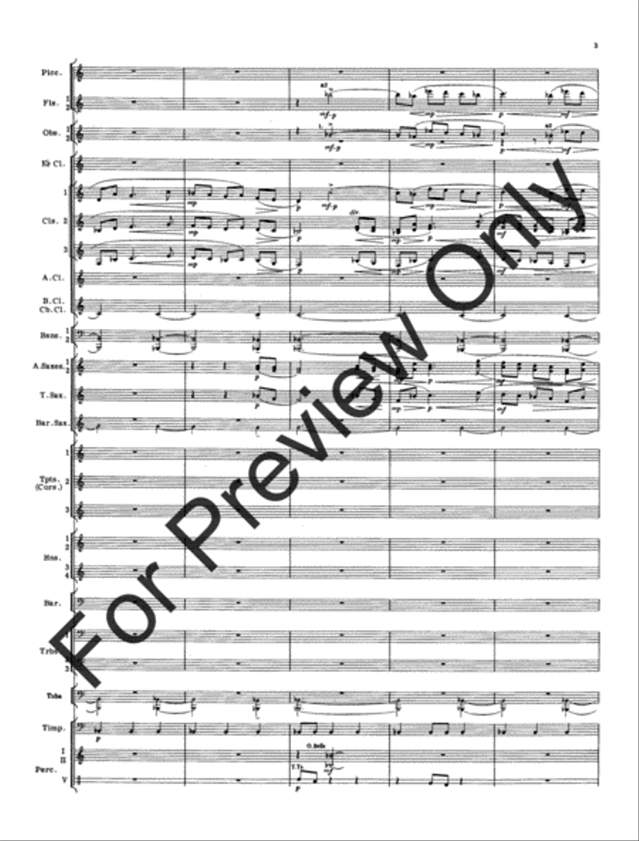 Cantique and Festival (Score) Concert Band scores gallery preview page 6