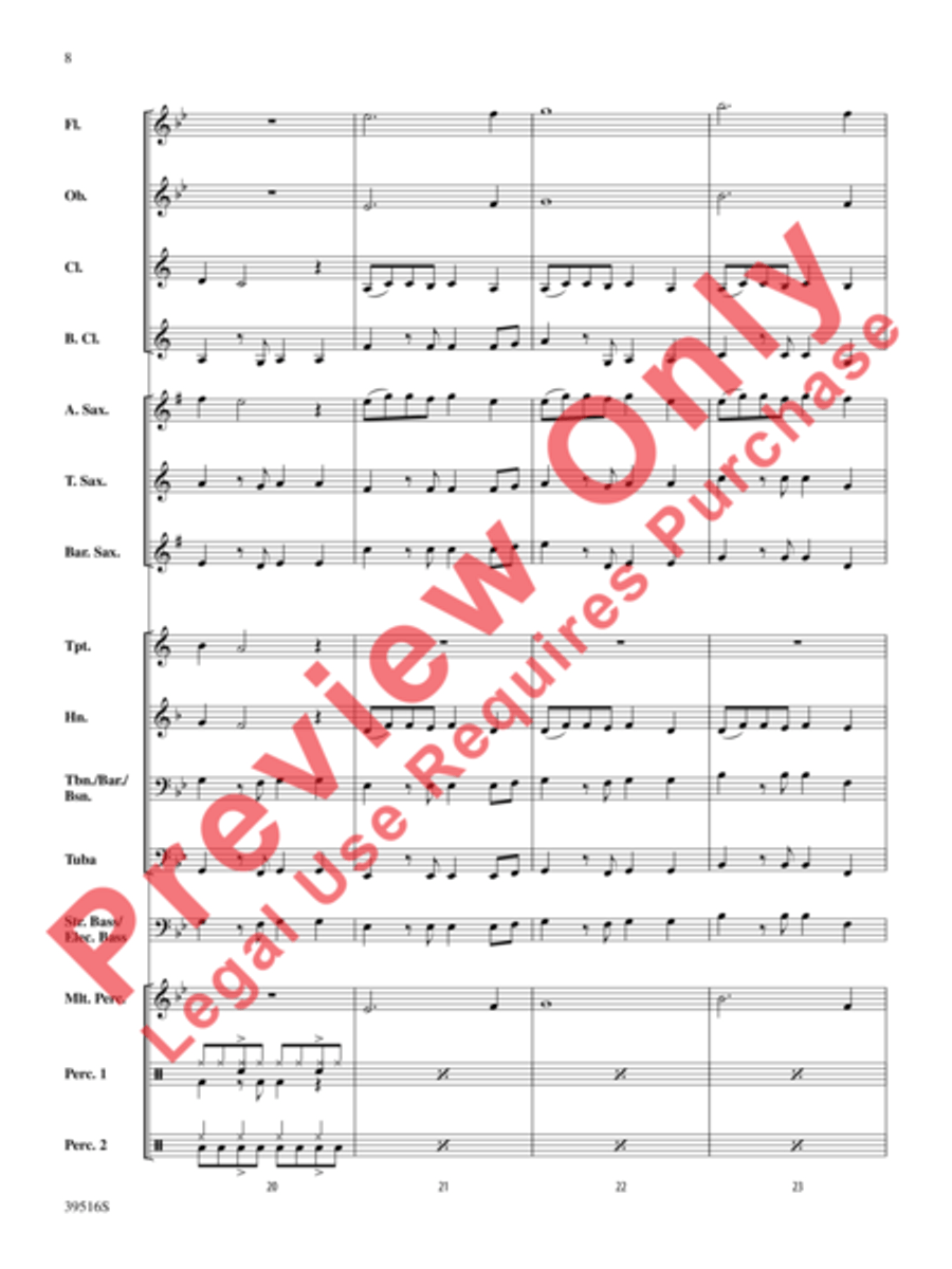 Like Money Like Money Concert Band scores gallery preview page 9