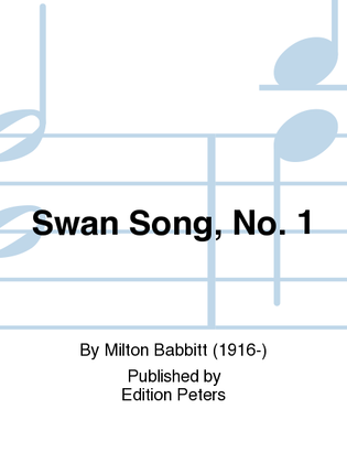 Swan Song No. 1 for Flute, Oboe, Mandolin, Guitar, Violin and Violoncello