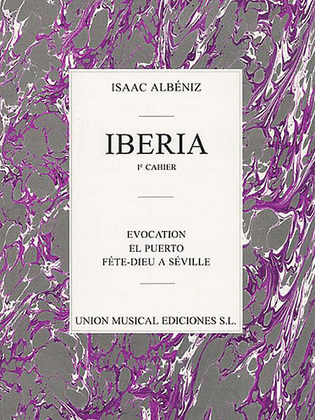 Book cover for Albeniz: Iberia Volume 1