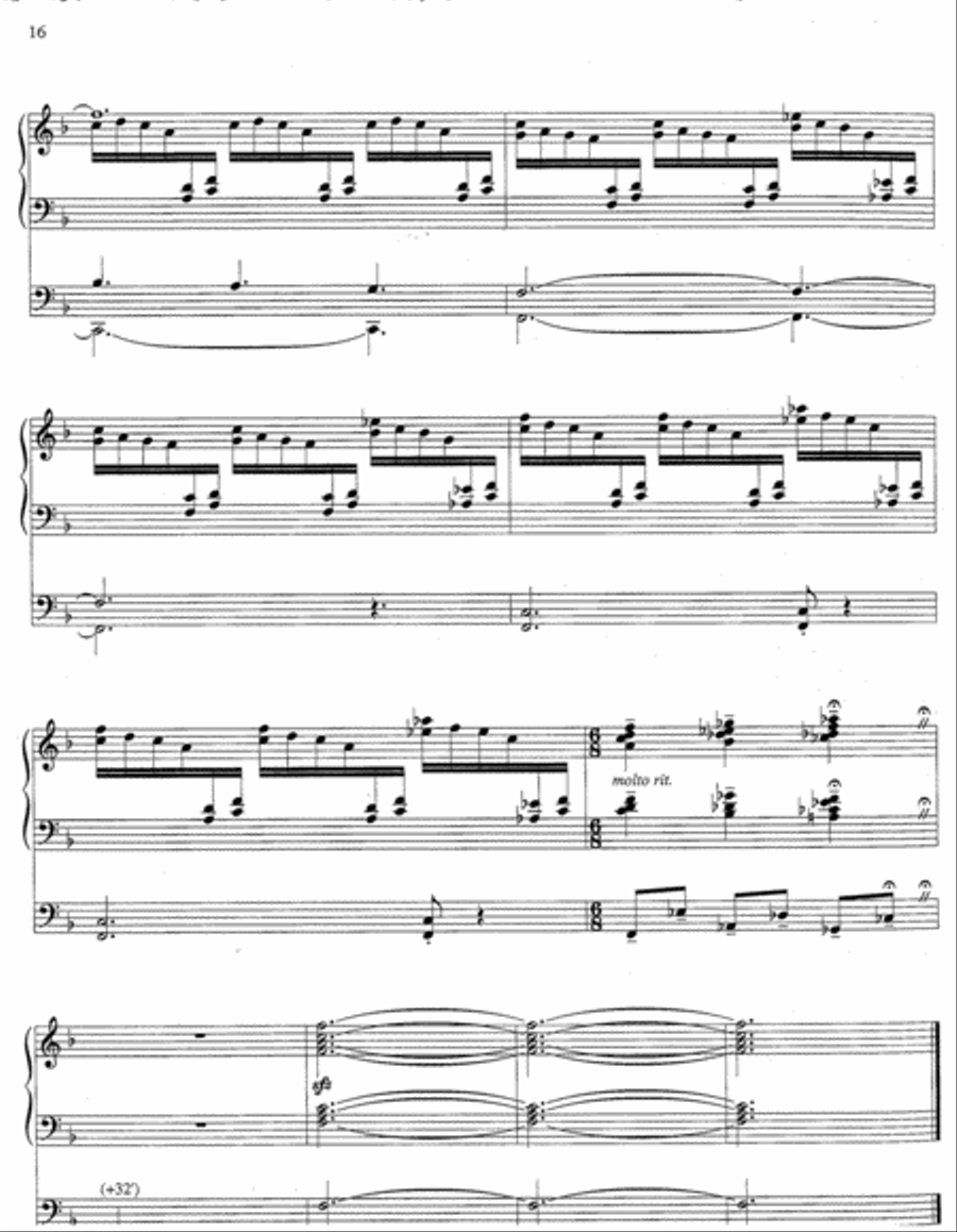 Variations on Jerusalem, My Happy Home Organ scores gallery preview page 5