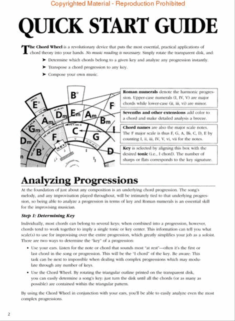 The Chord Wheel Guitar scores gallery preview page 2