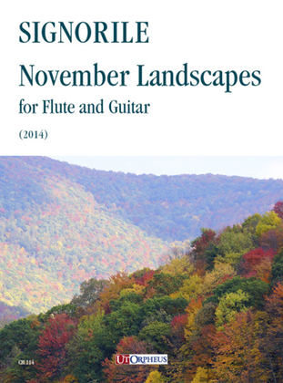 Book cover for November Landscapes for Flute and Guitar (2014)