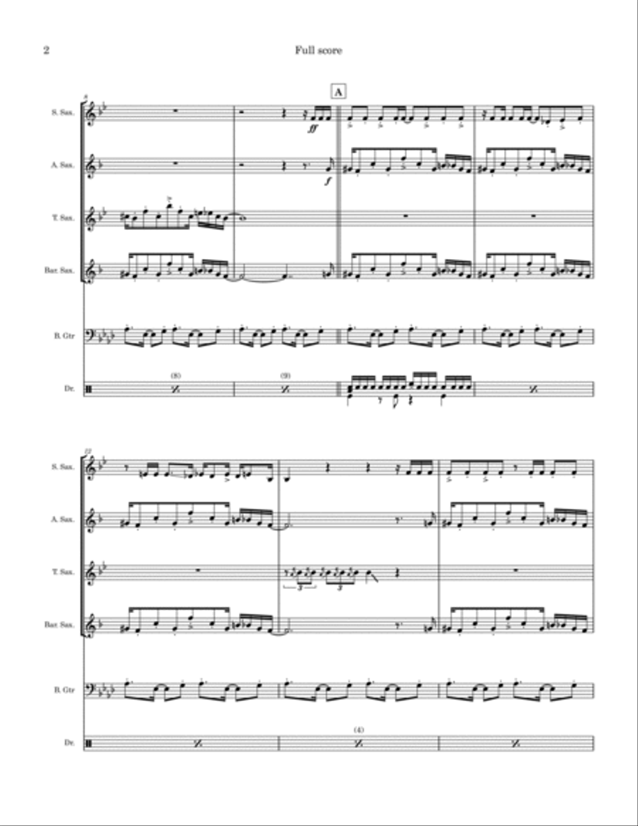 That Mellow Saxophone Saxophone Quartet scores gallery preview page 2