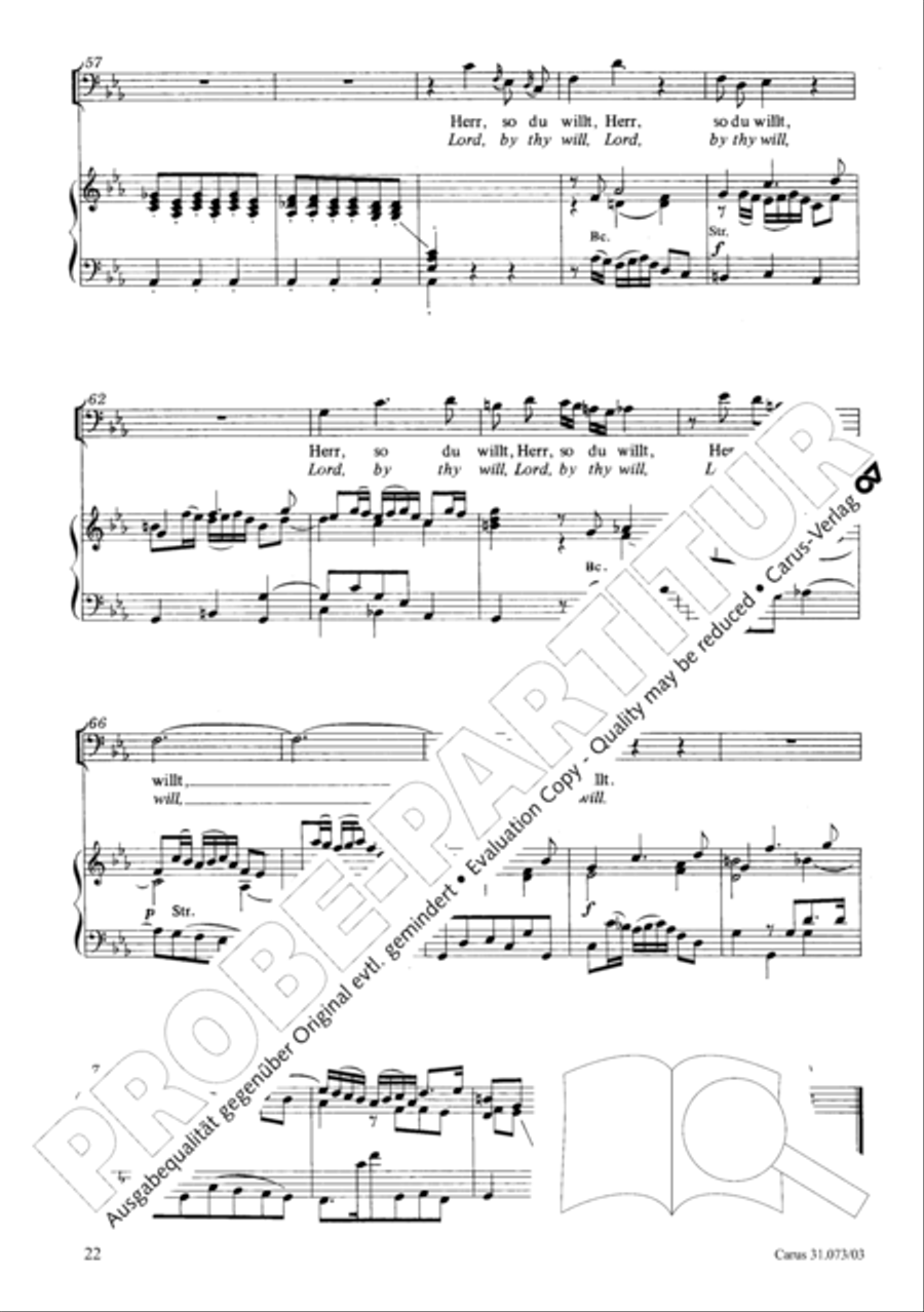 Thy will, O Lord, be done for me (Herr, wie du willt, so schicks mit mir) STB scores gallery preview page 23