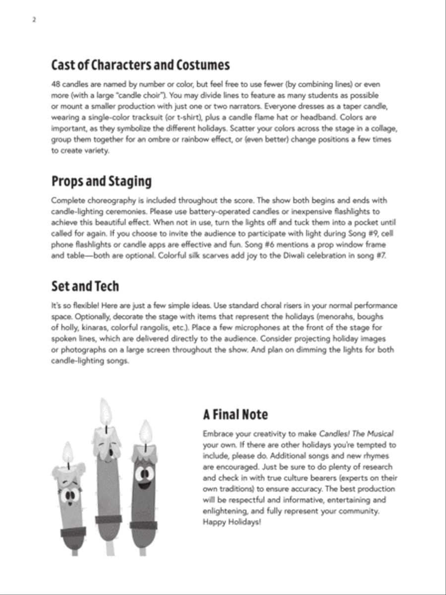 Candles! The Musical Unison Choir scores gallery preview page 3