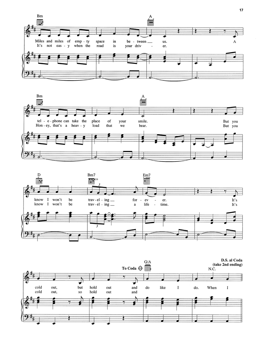 When I Need You Piano, Vocal, Guitar scores gallery preview page 3