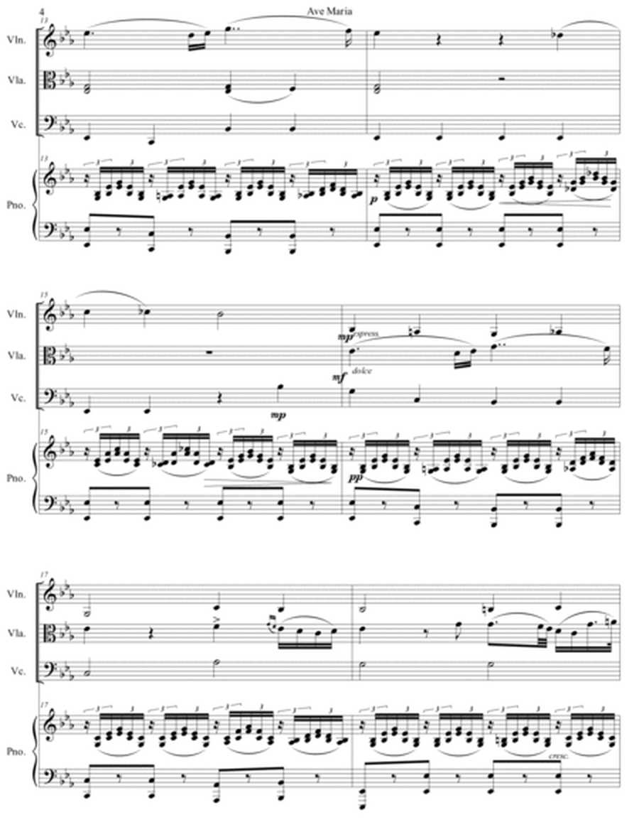 Franz Schubert - Ave Maria arr. for piano quartet