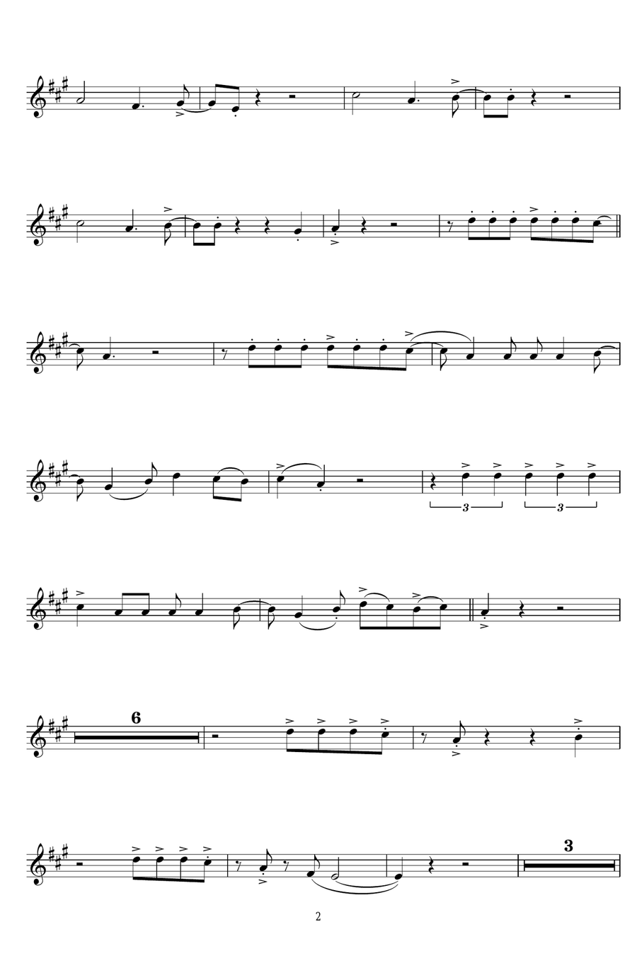 La Bamba Alto Saxophone scores gallery preview page 2