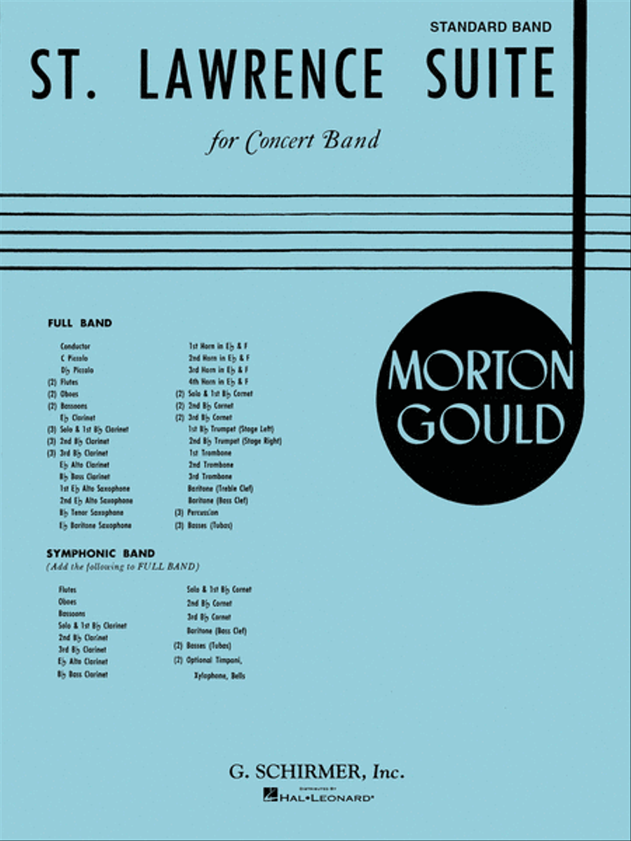 St. Lawrence Suite Concert Band scores gallery preview page 1