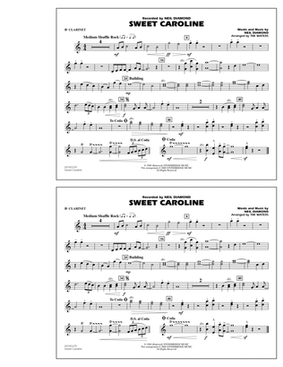 Book cover for Sweet Caroline - Bb Clarinet