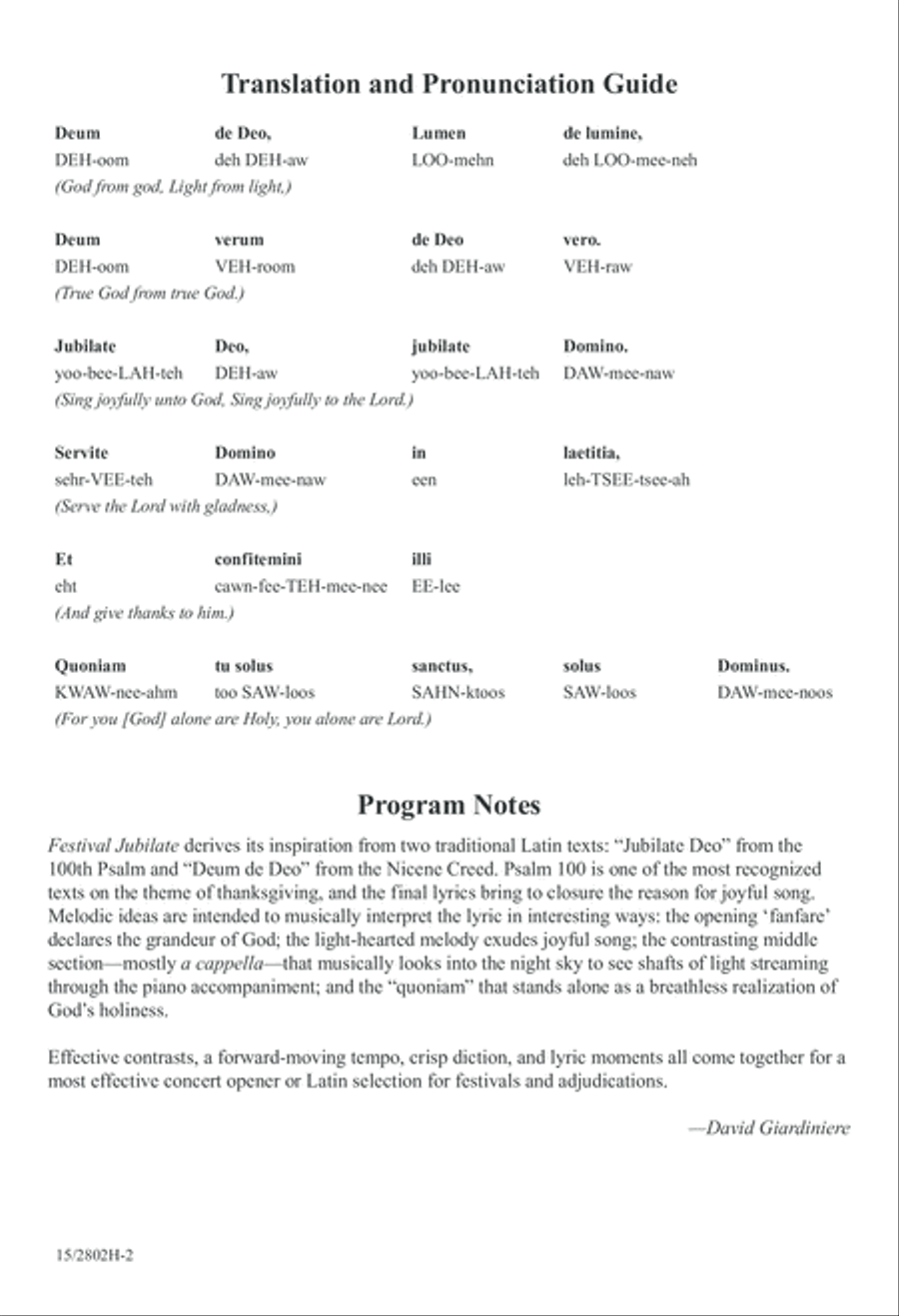 Festival Jubilate Festival Jubilate 4-Part scores gallery preview page 3