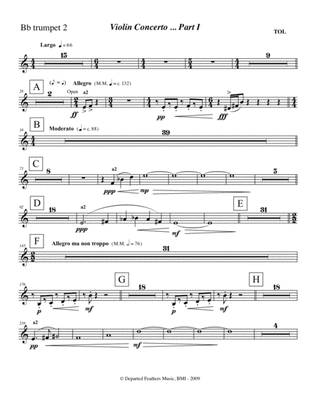 Violin Concerto (2009) Trumpet in Bb part 2