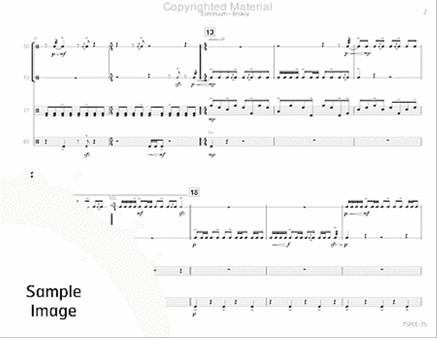 Continuum Percussion Ensemble scores gallery preview page 6