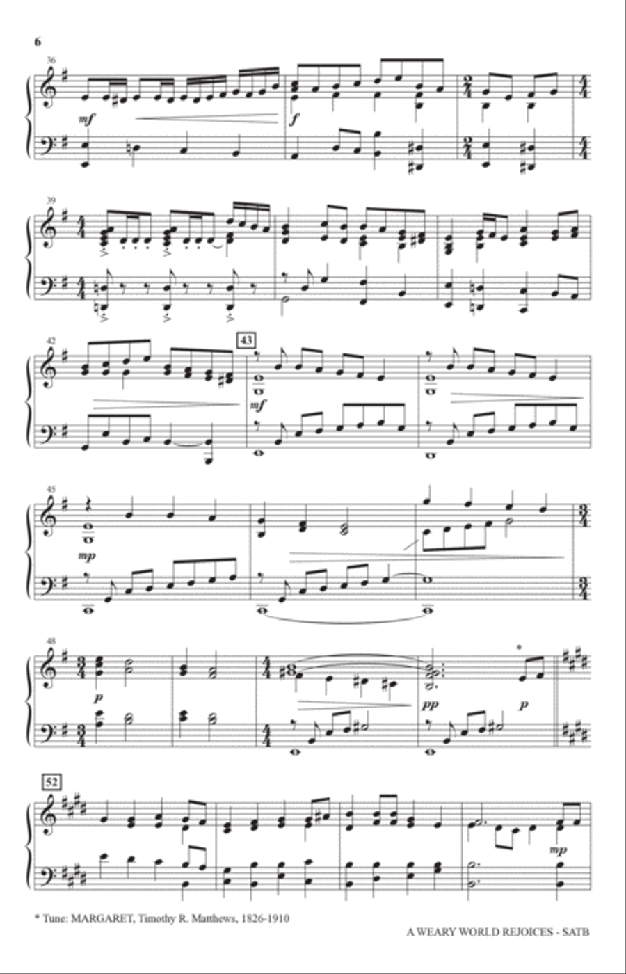 A Weary World Rejoices (A Chamber Cantata For Christmas) 4-Part scores gallery preview page 3