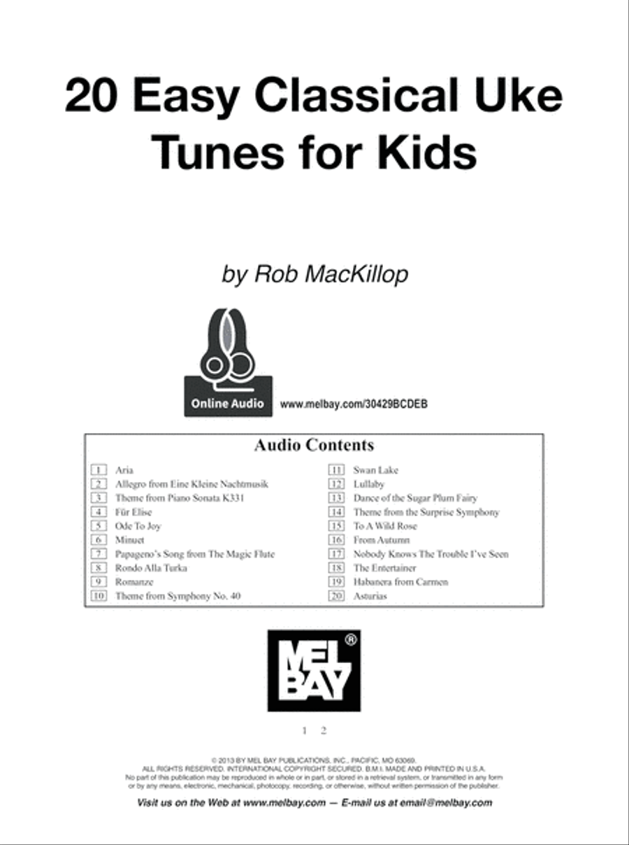 20 Easy Classical Uke Pieces for Kids Ukulele scores gallery preview page 2