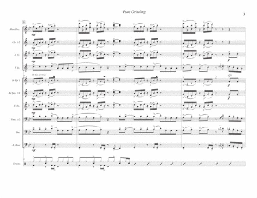 Pure Grinding Marching Band scores gallery preview page 3