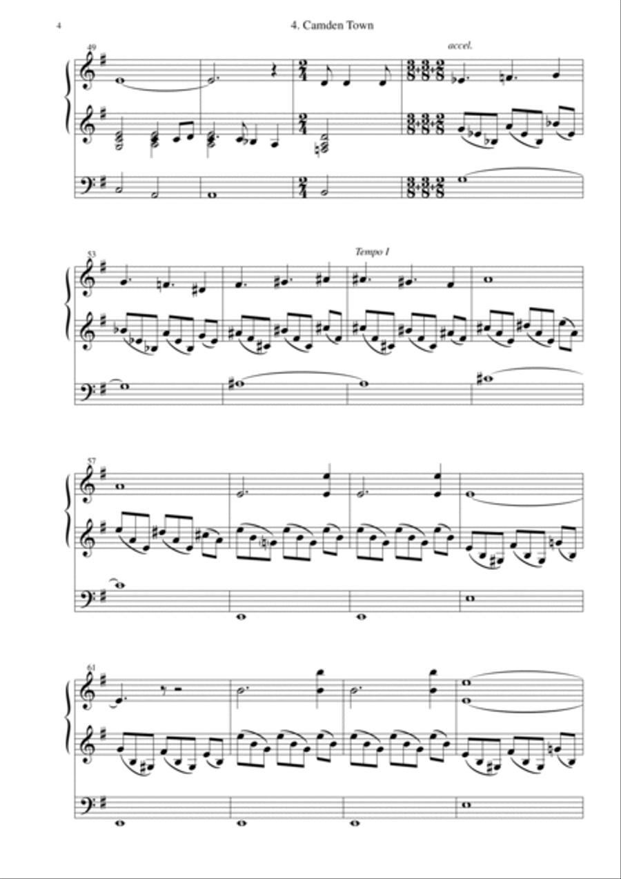 Camden Town for organ solo Organ Solo scores gallery preview page 4