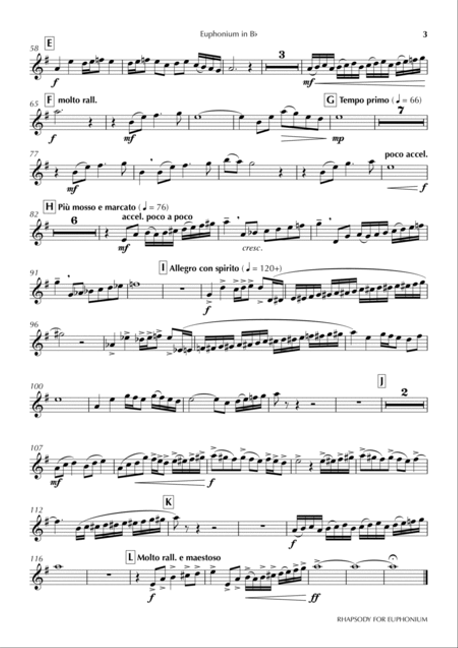 Rhapsody for Euphonium