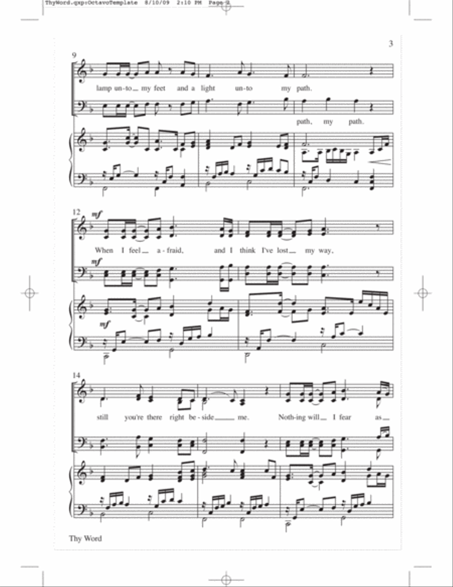 Thy Word Thy Word Choir scores gallery preview page 3