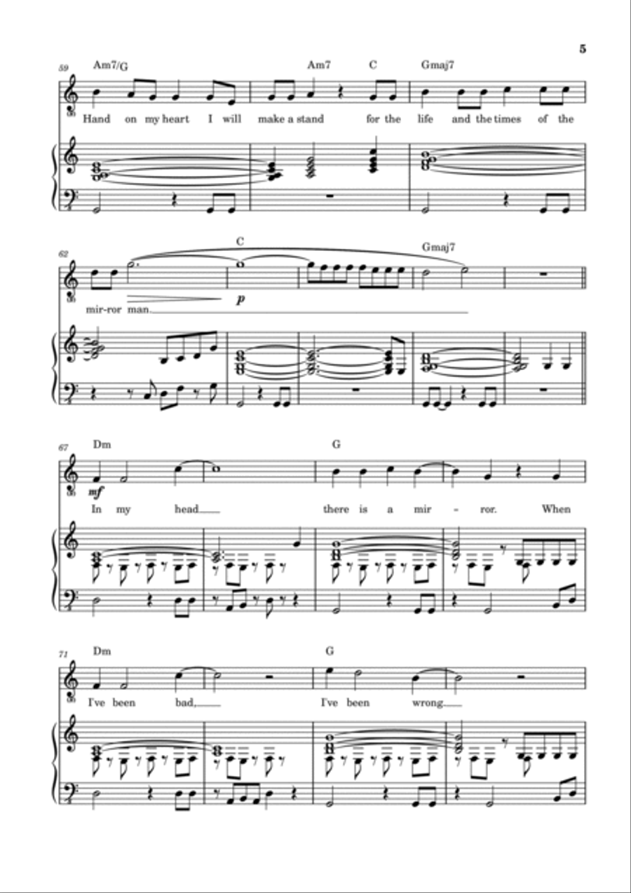 Bad Man's Song Voice scores gallery preview page 6