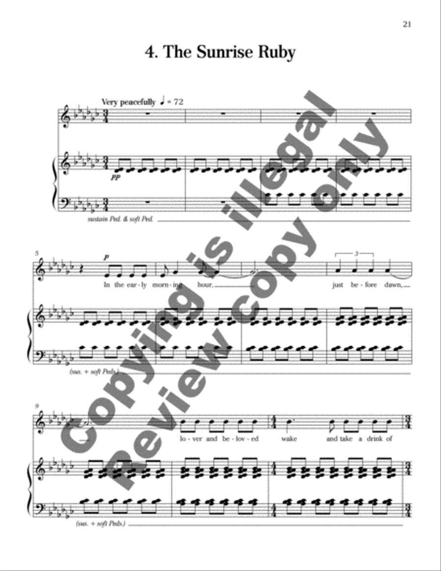 The Sun is Love High Voice scores gallery preview page 22