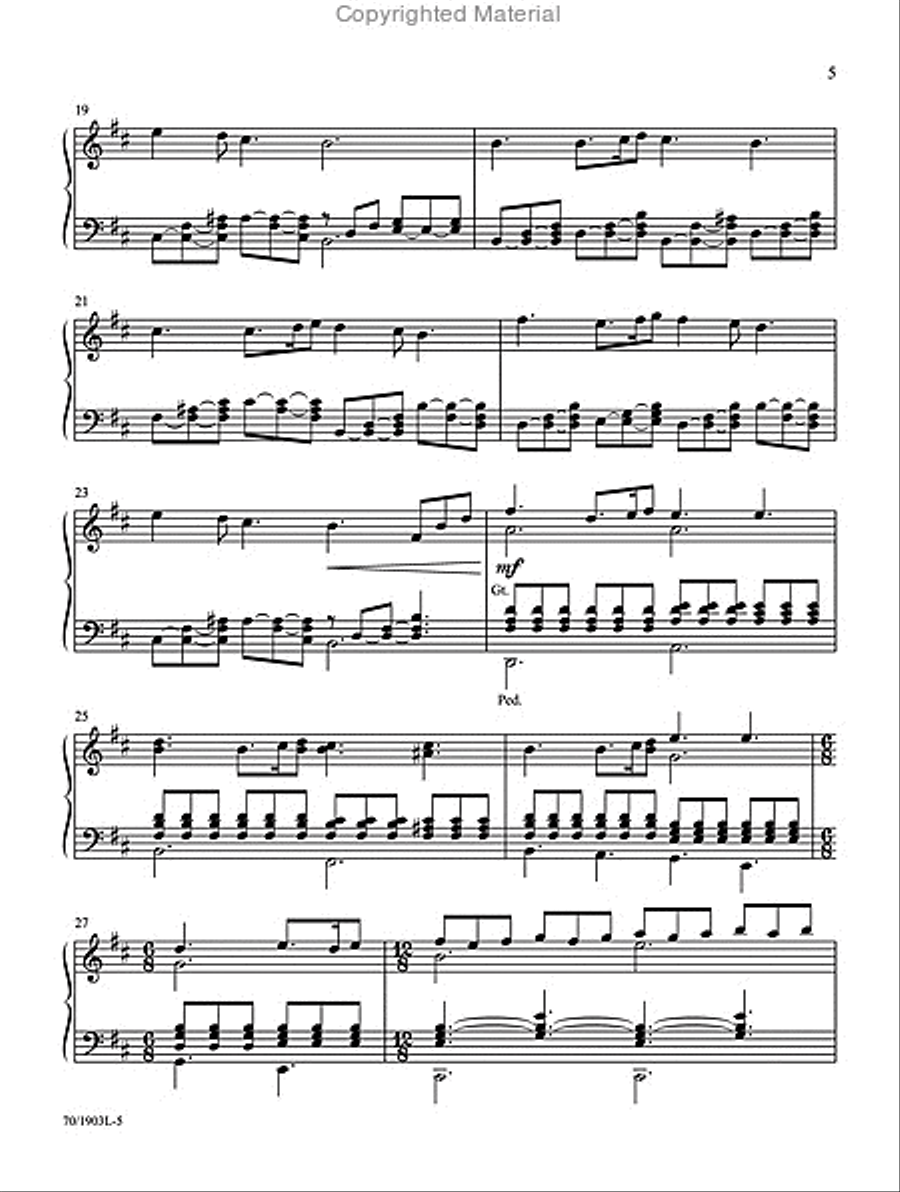 Mark Hayes: Hymns for Organ, Vol. 3 Organ Solo scores gallery preview page 4