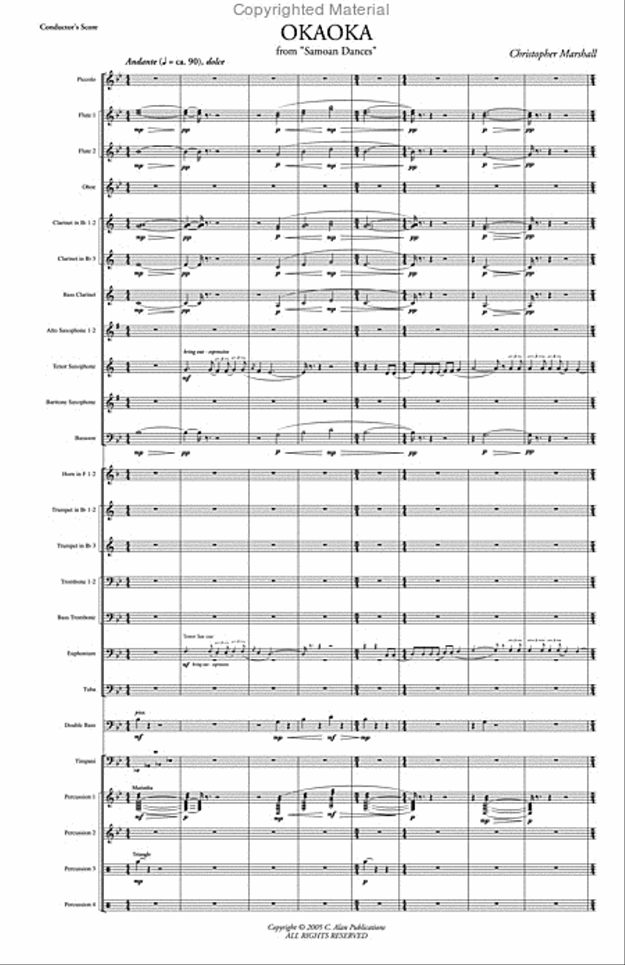 Okaoka Concert Band scores gallery preview page 2