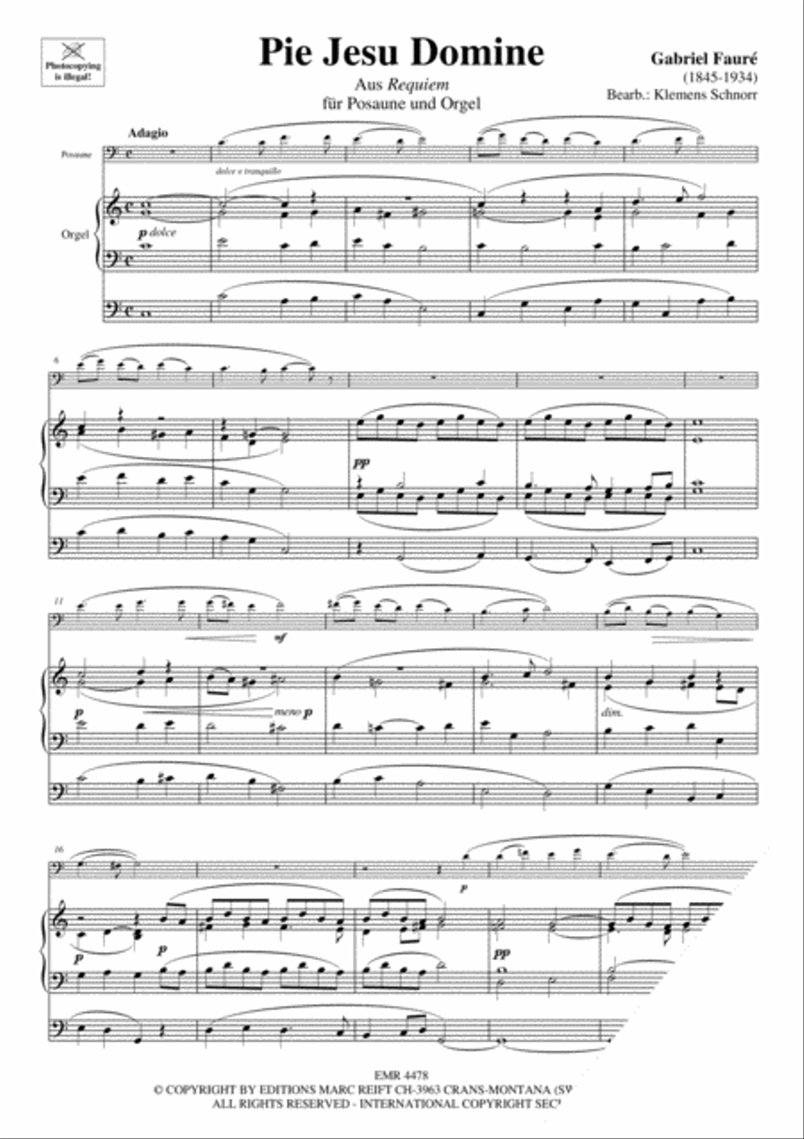 Pie Jesu Domine Pie Jesu Domine Trombone scores gallery preview page 4