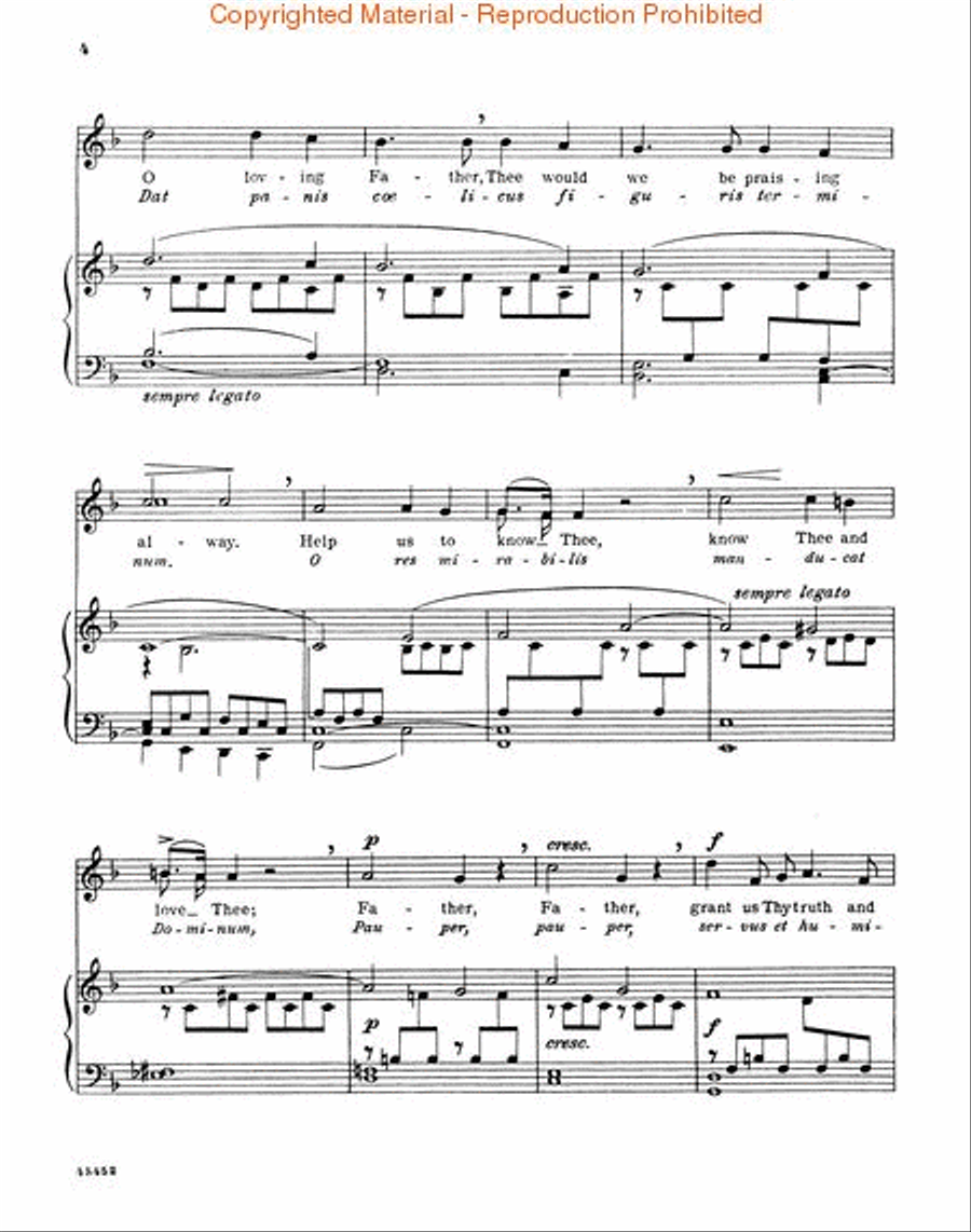 Panis Angelicus (O Lord Most Holy) - Low Voice In F Low Voice scores gallery preview page 3