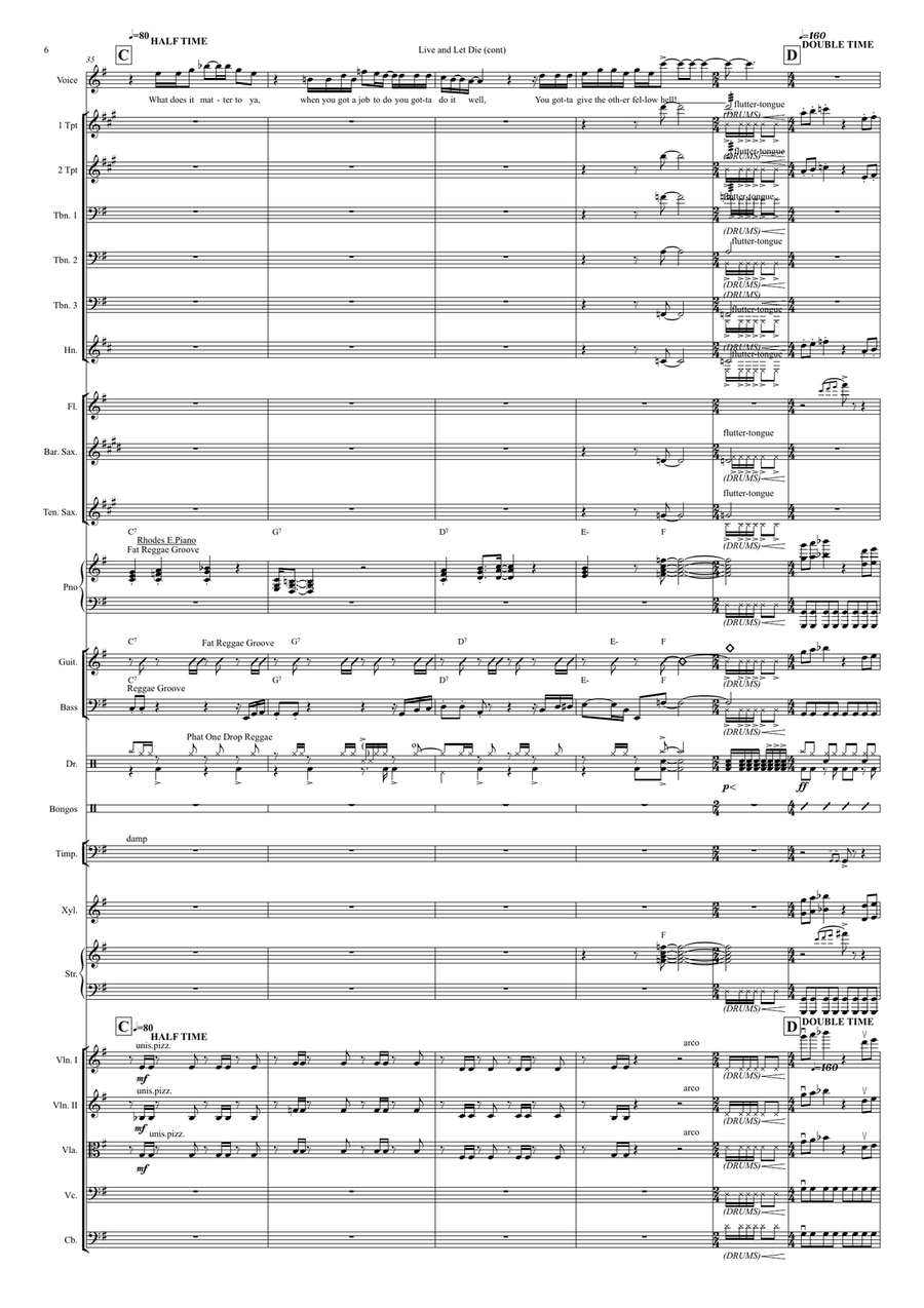 Live And Let Die Live And Let Die Jazz Ensemble scores gallery preview page 6
