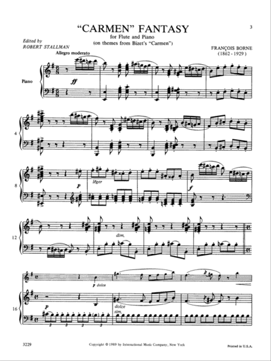 Carmen Fantasy Flute Solo scores gallery preview page 2