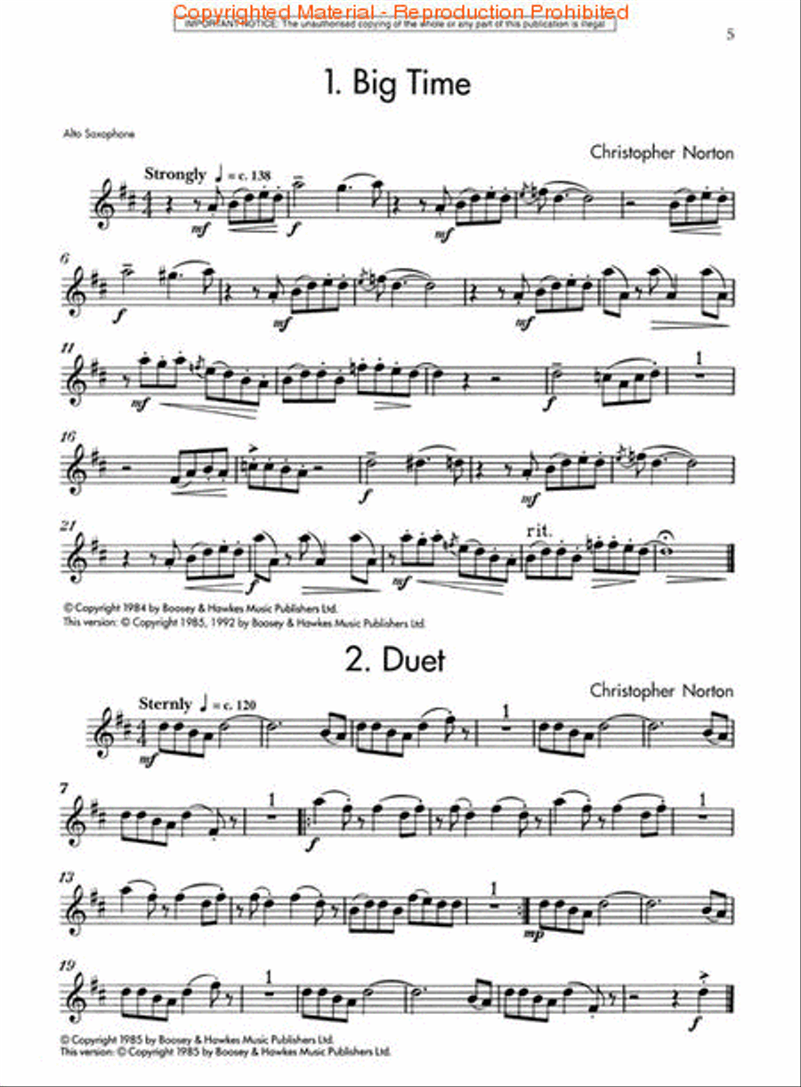 Microjazz Collection 2 Microjazz Collection 2 Alto Saxophone scores gallery preview page 2