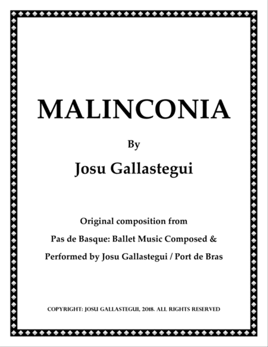 Malinconia Piano Solo scores gallery preview page 1