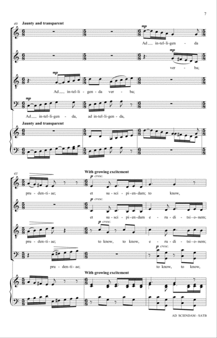 Ad Sciendam 4-Part scores gallery preview page 7