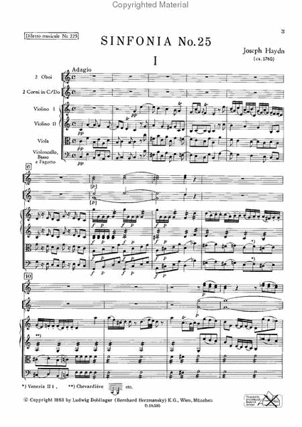 Sinfonia Nr. 25 C-Dur