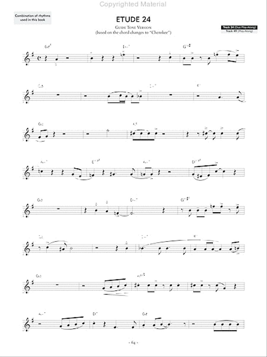 Reading Key Jazz Rhythms -- Clarinet Clarinet scores gallery preview page 9