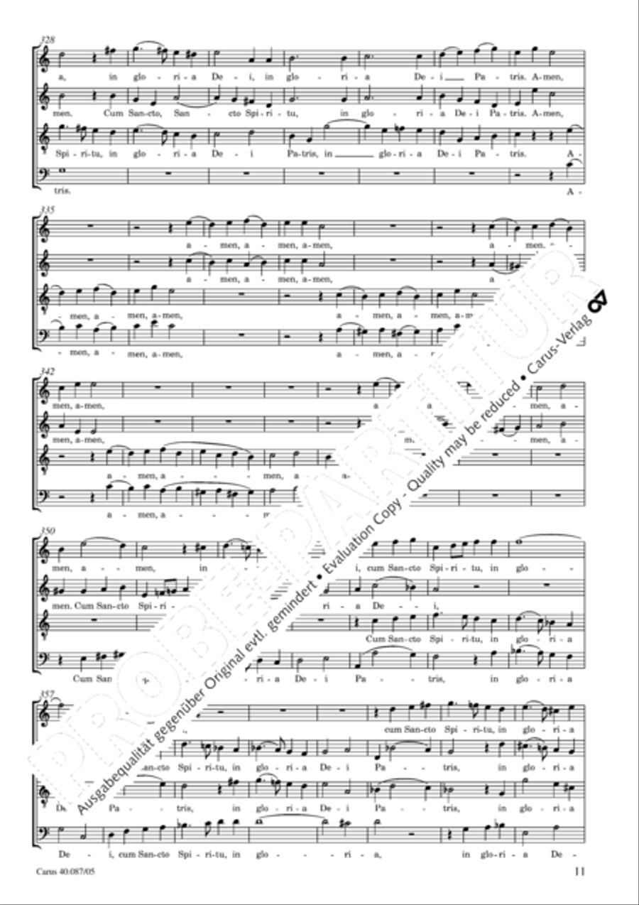 Messe solenelle in G 4-Part scores gallery preview page 12