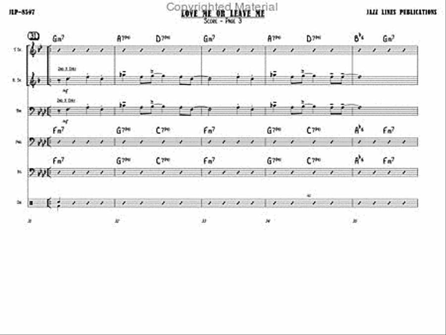 Love Me Or Leave Me Jazz Ensemble scores gallery preview page 6