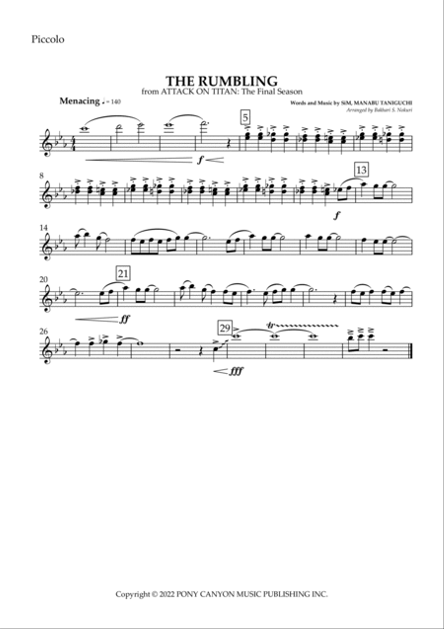 The Rumbling Marching Band scores gallery preview page 6
