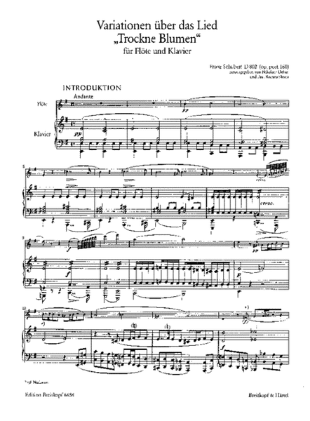 Variations on the Song ,Trockne Blumen' D 802 [Op. posth. 160]