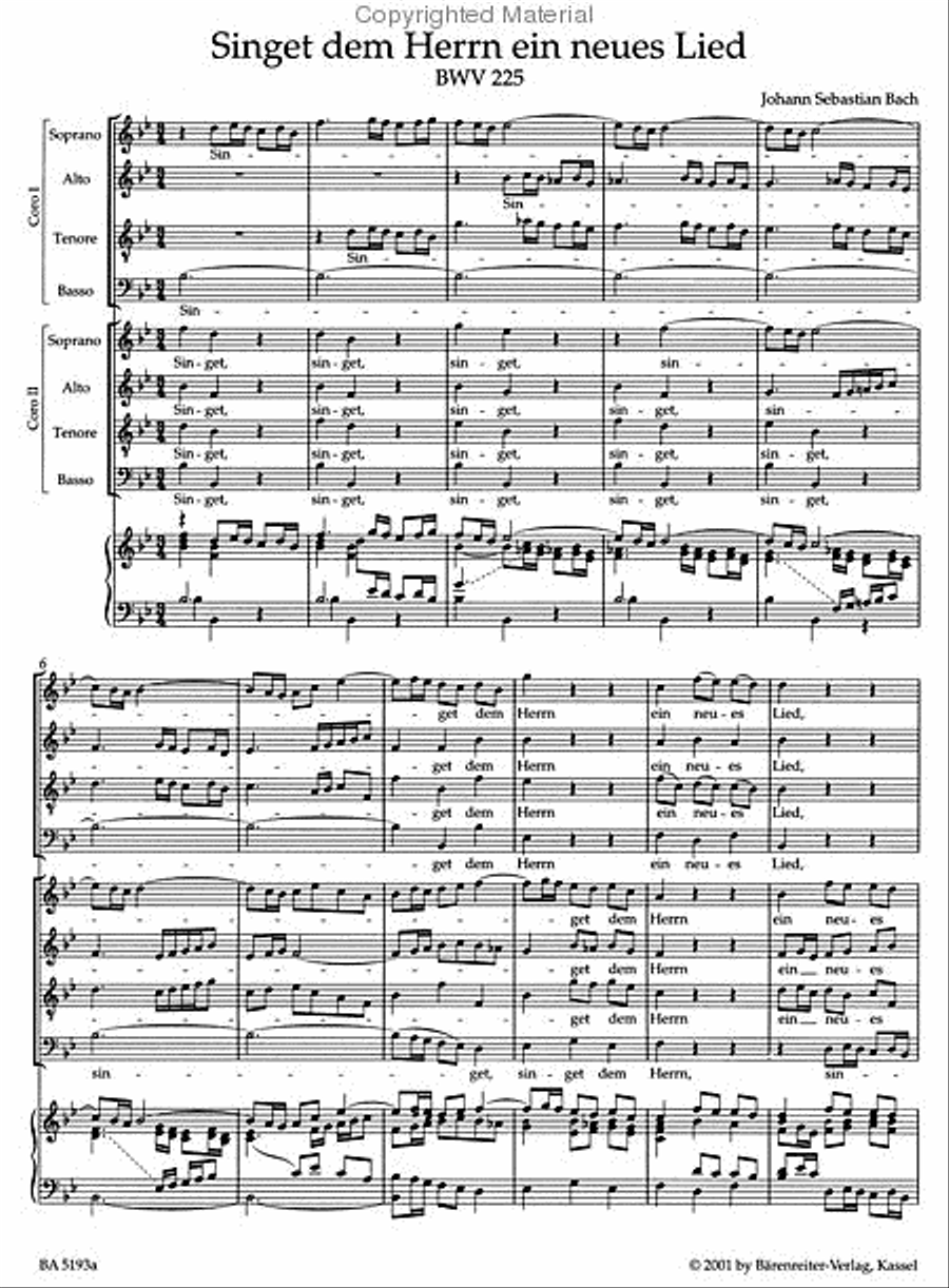 Motets BWV 225-230 Mixed Choir scores gallery preview page 2